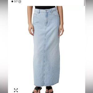 Cotton-On Blake Denim Maxi Skirt